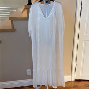 Zara White Women's Dress/ Swim Cover-Up